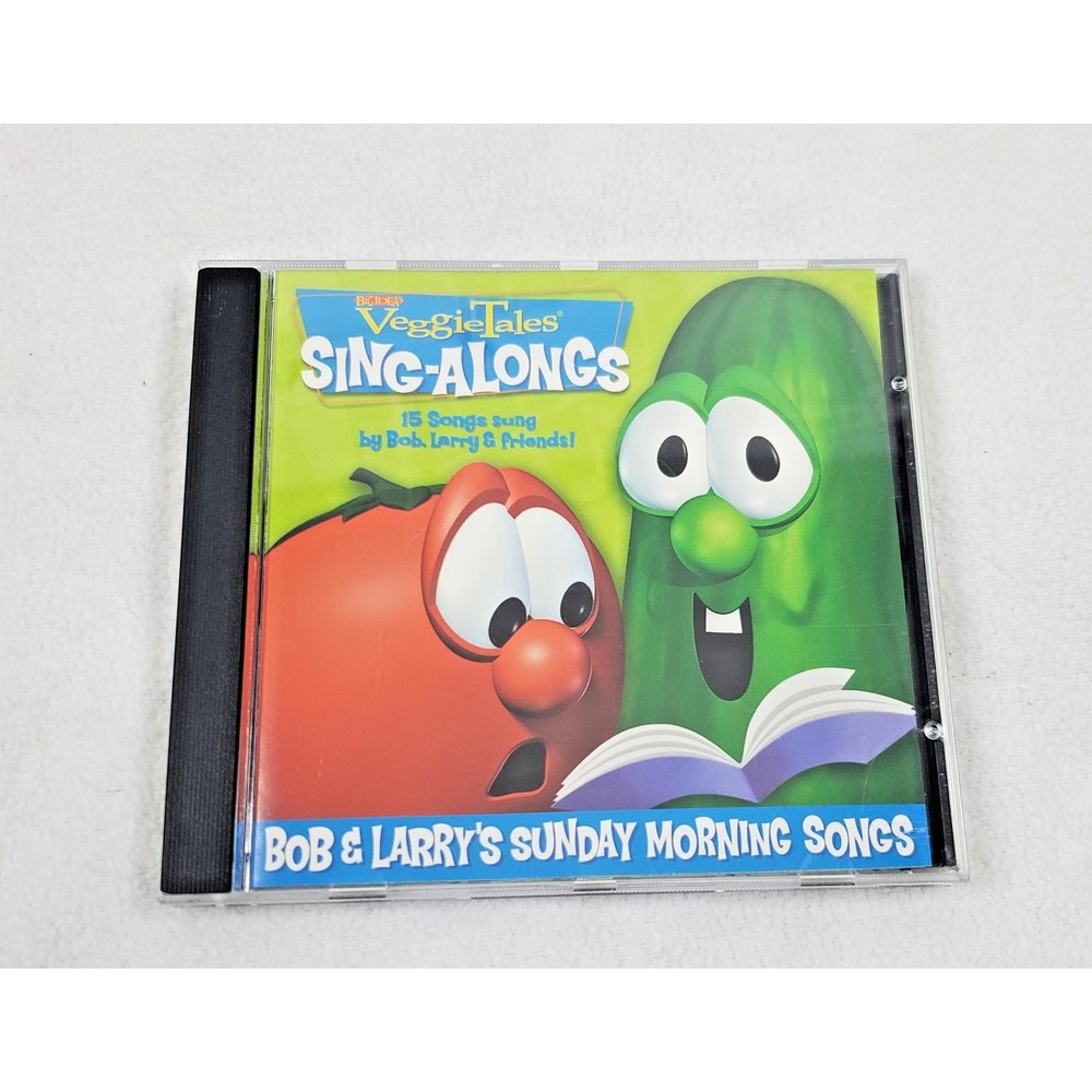 VeggieTales Sing-Alongs CD Kids OS Green Excellent Sunday Morning Songs 2002